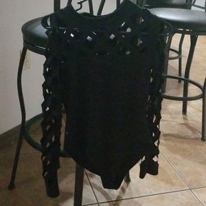 Black one piece (not a swim suit)